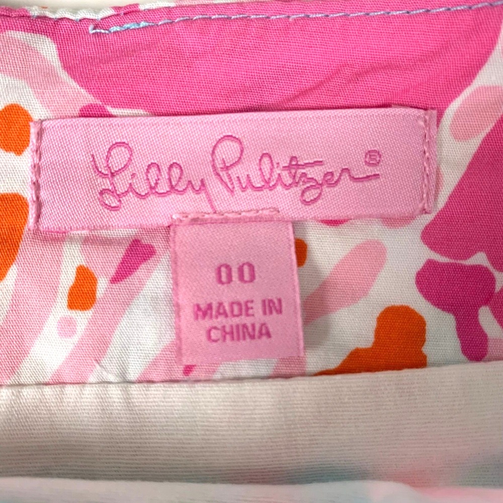 Lilly Pulitzer Marigold Skort Jellies Be Jammin sz 00 Cotton Lace - Picture 3 of 5